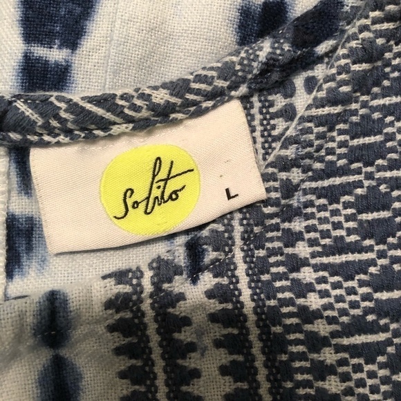 Solito tie dye blouse large embroidered - Picture 6 of 7